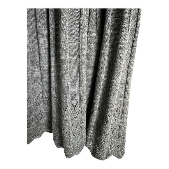 Lennie for Nina Leonard Sweater Dress Gray Knit Casual Preppy twee S Small - Picture 4 of 7